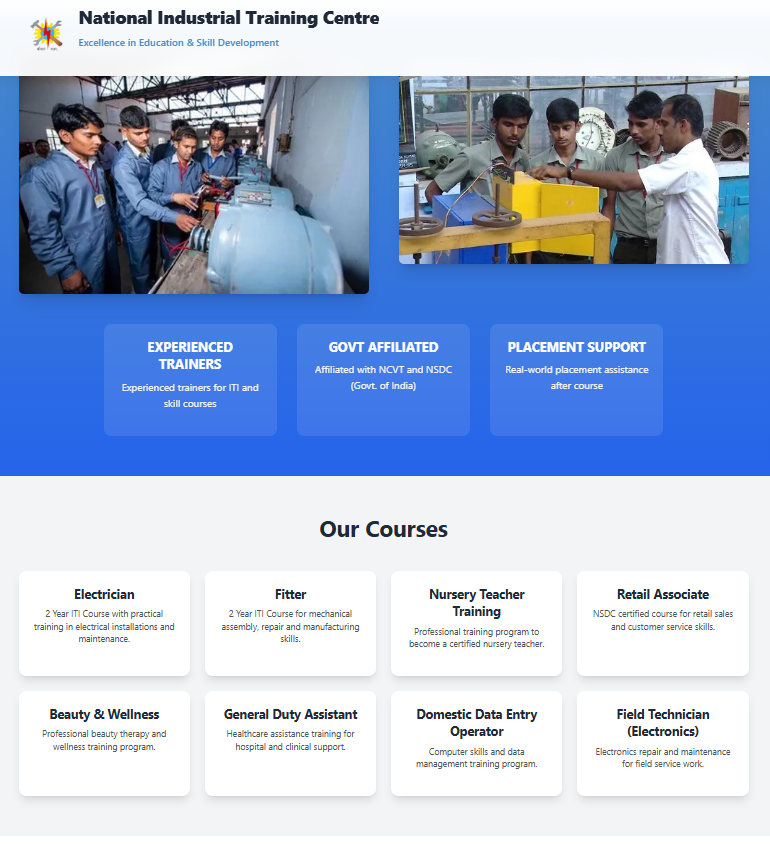 ITI Institute Website