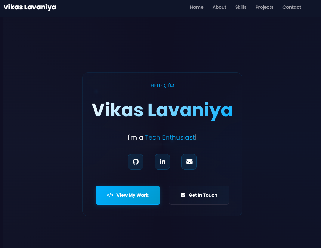 Personal Portfolio Website